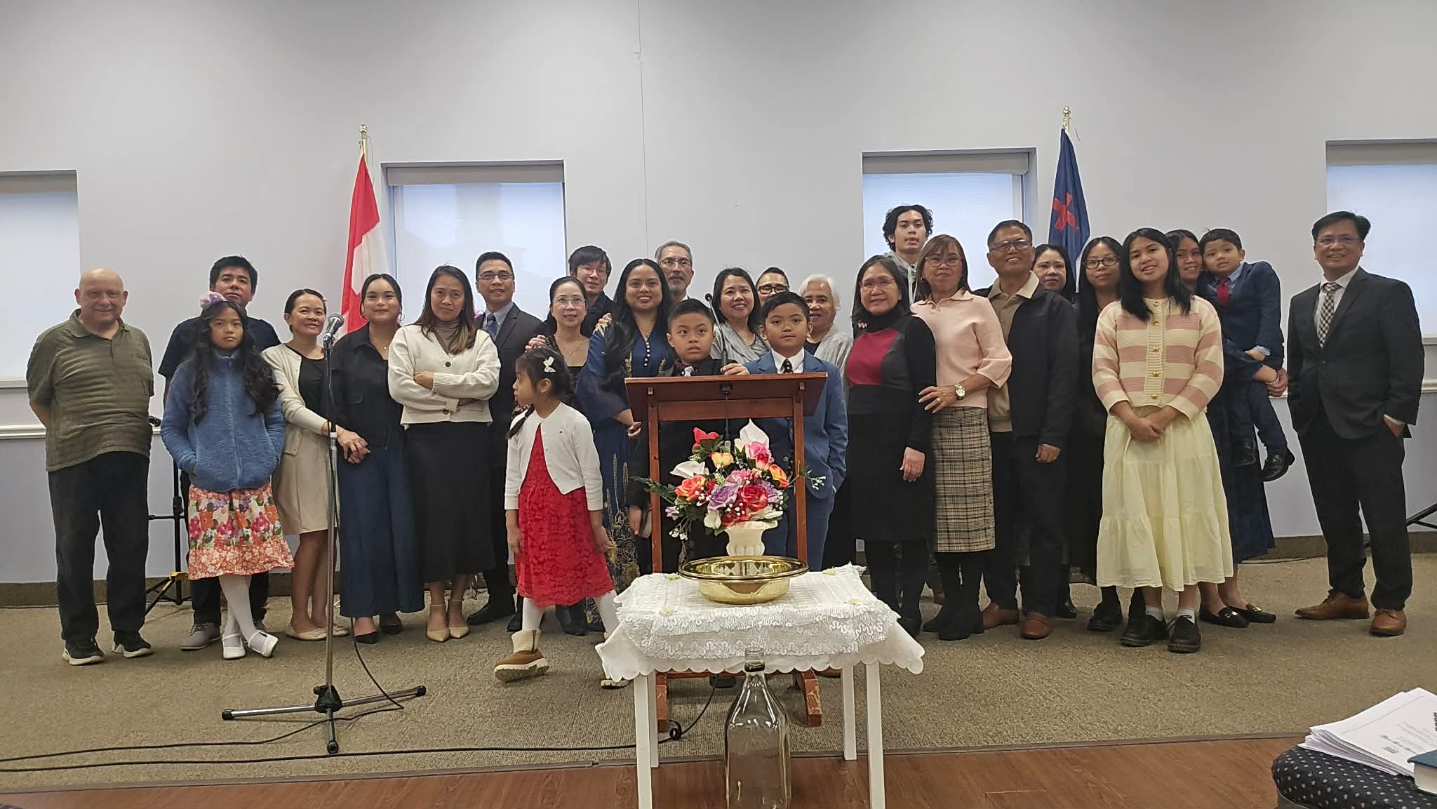 East Brampton Baptist Church worship service
