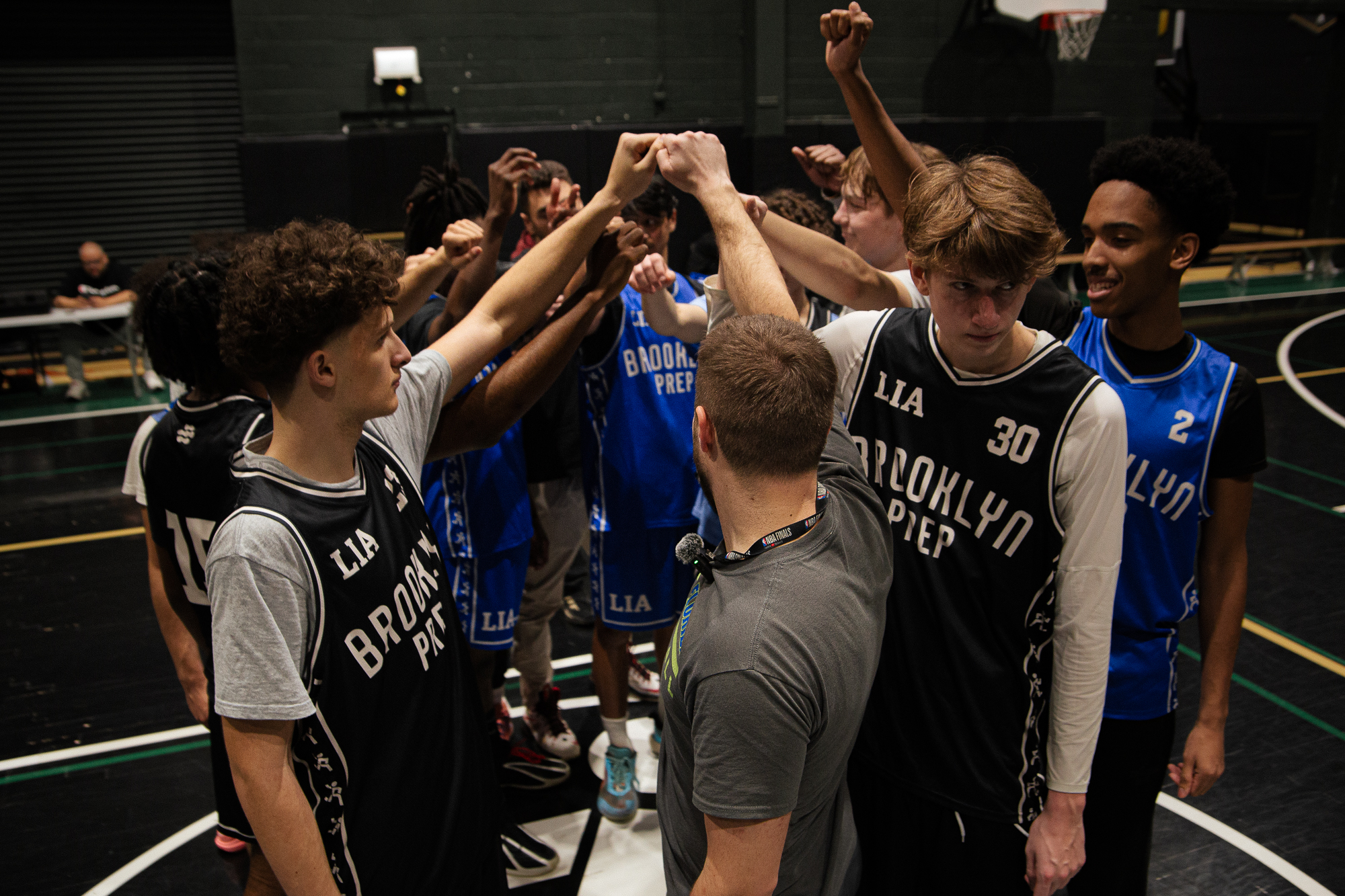 Brooklyn College students competing in a sports event
