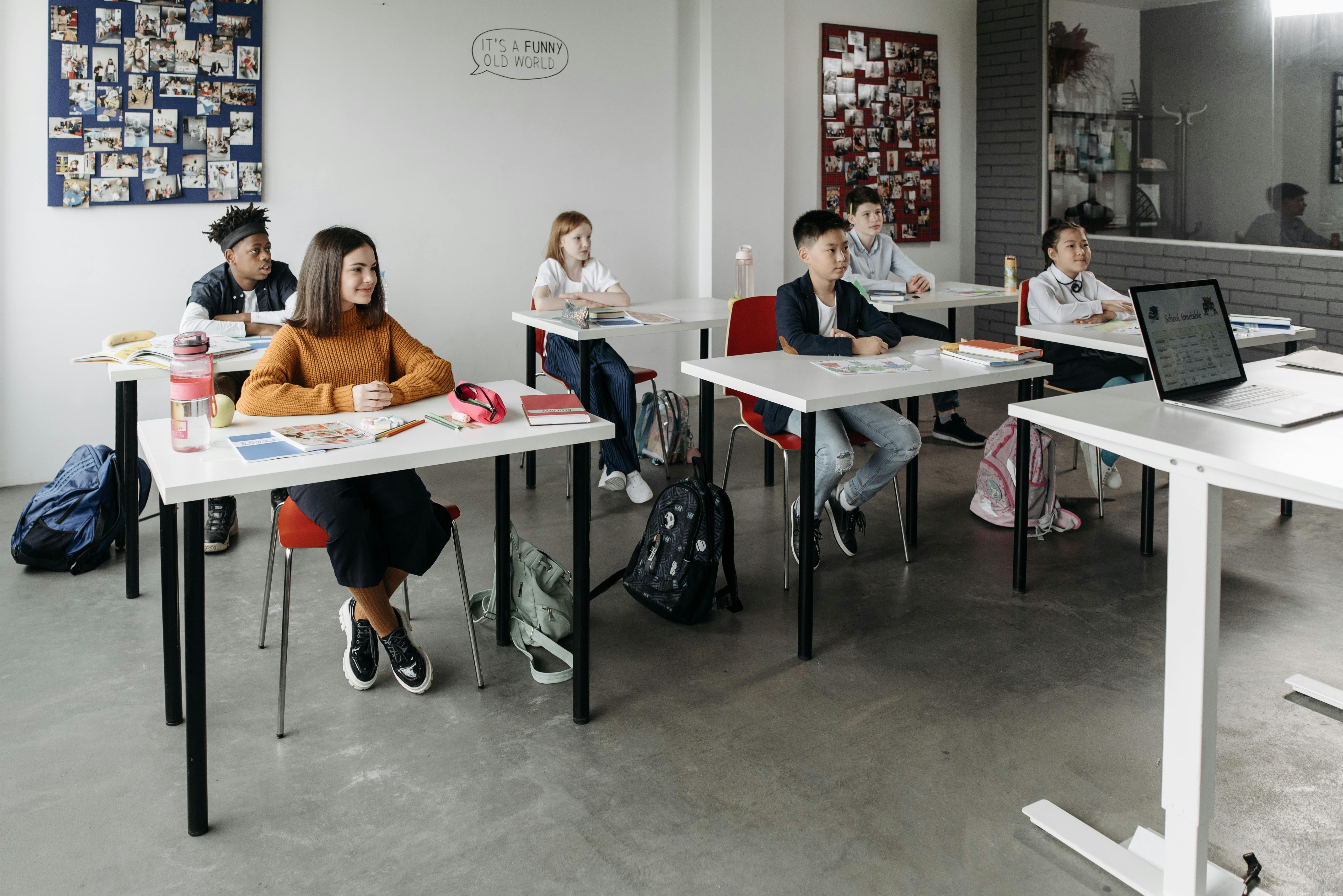 Language class in session